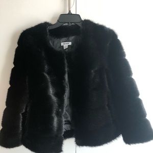 DKNY Faux Fur Jacket/Shawl